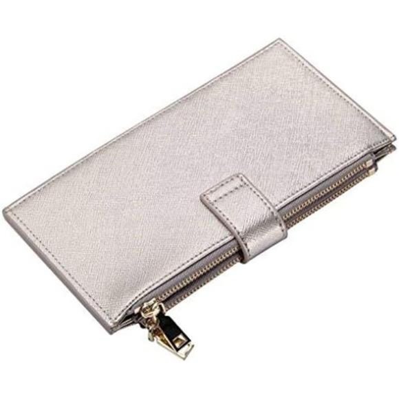 Womens Wallet RFID Blocking Bifold Multi Card Case Wallet with Zipper Pocket - Picture 4 of 5